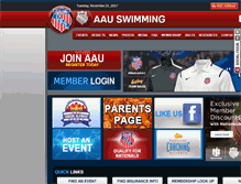 Tablet Screenshot of aauswimming.org